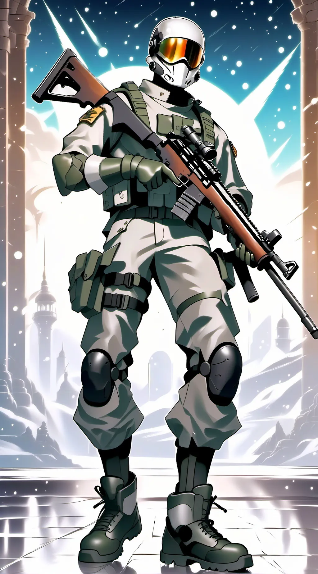 ai character: militar respetado  background