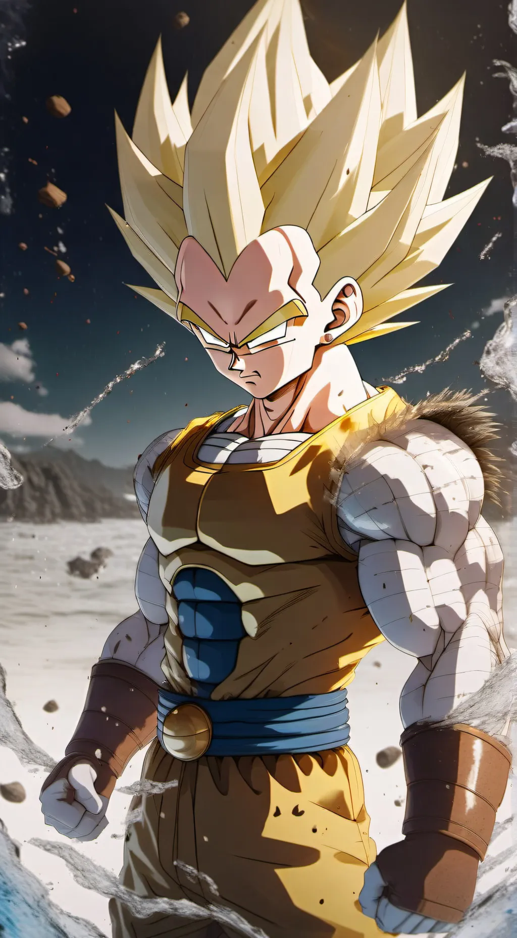ai character: SSJ3 Vegeta(Daima) background