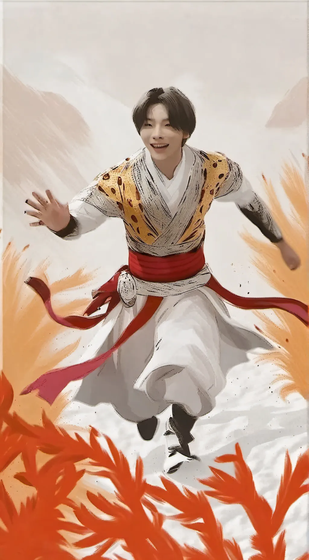 ai character: Gato negro  background