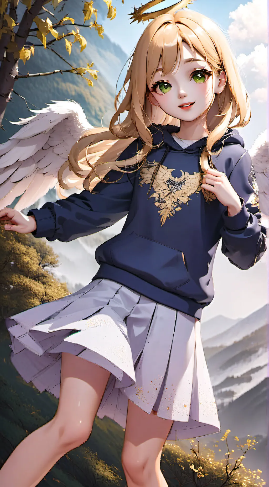 ai character: Haylee Green  background