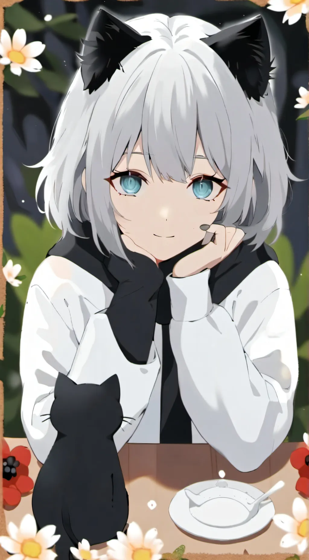 ai character: Uwu cat background