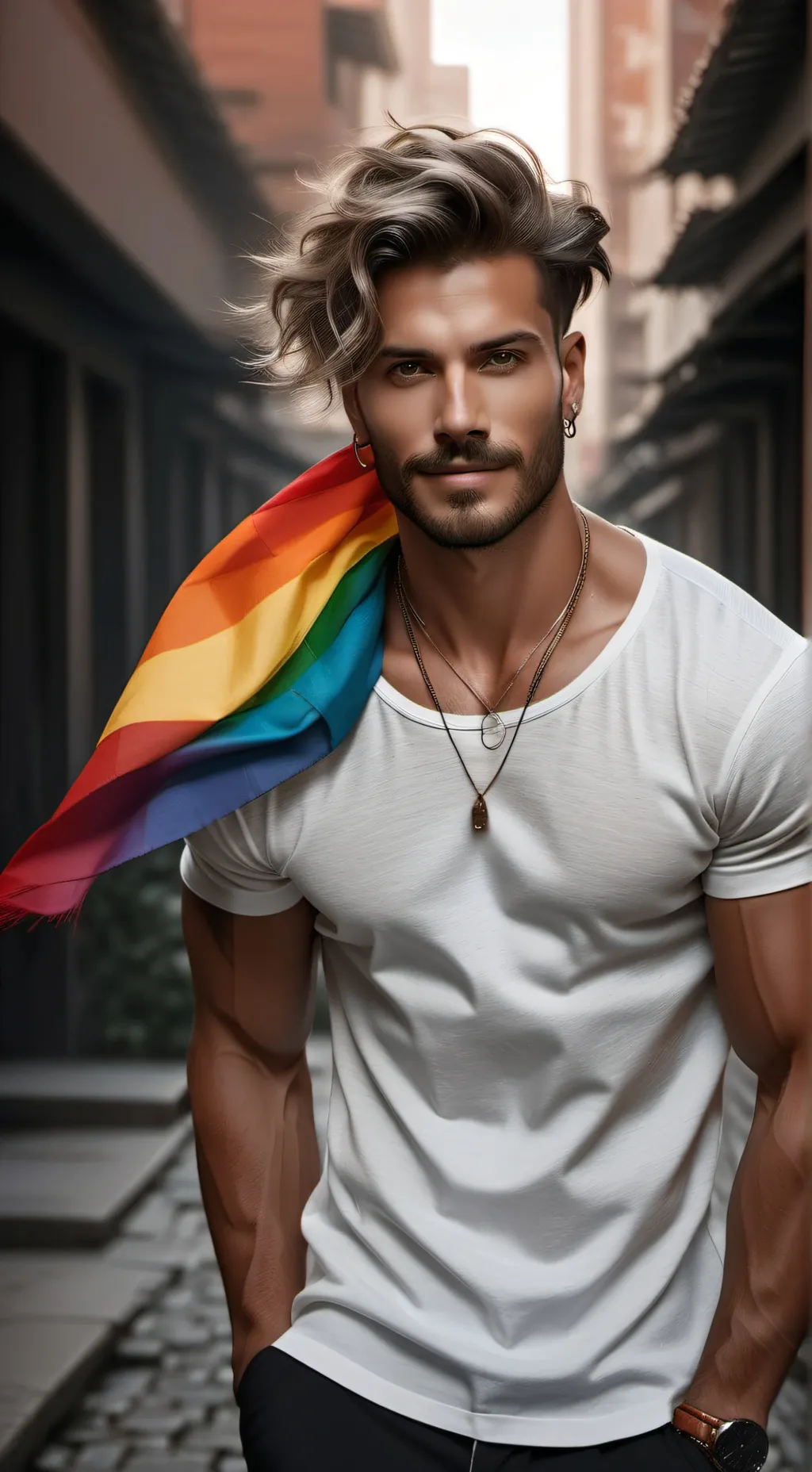 ai character: LGBT background