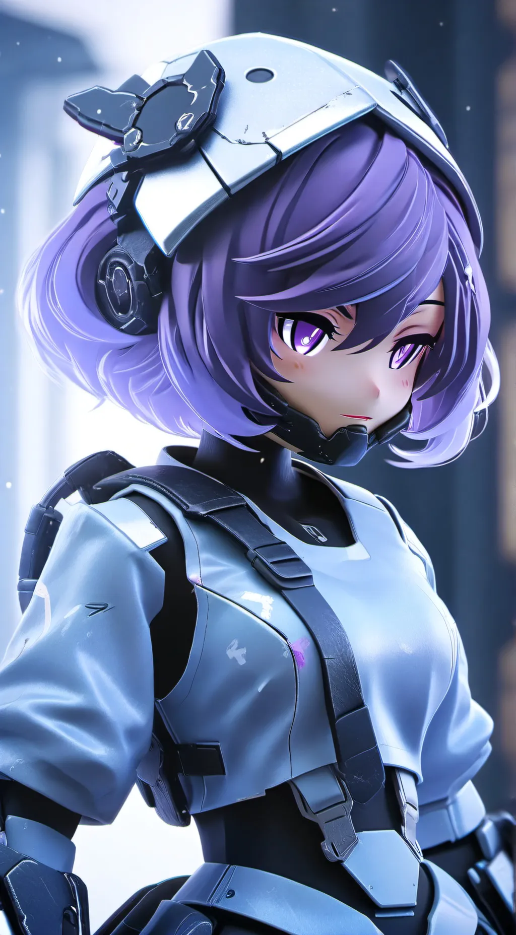ai character: Uzi (human ver) background