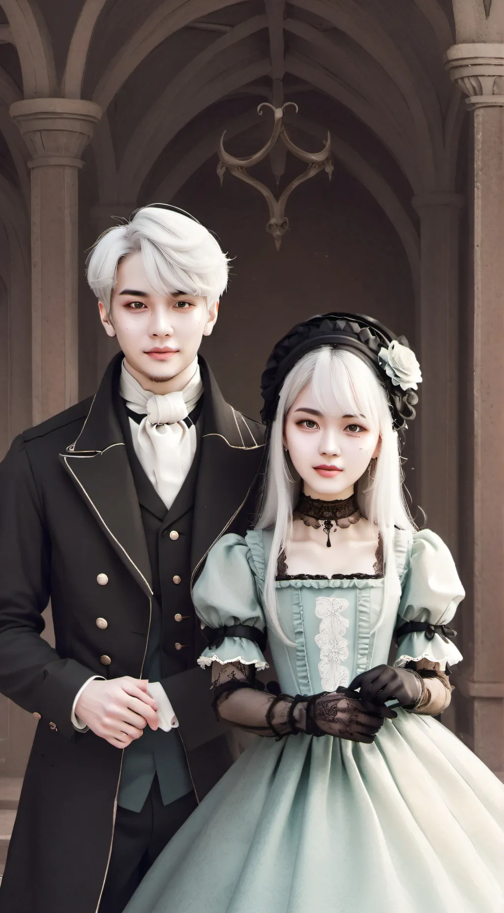 ai character: Алик и Шел background