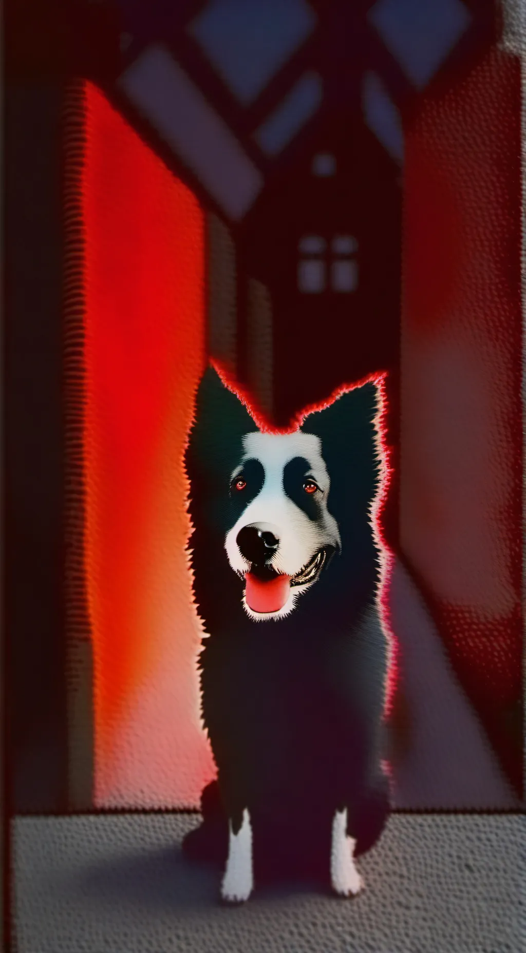 ai character: the SMILE DOG  background