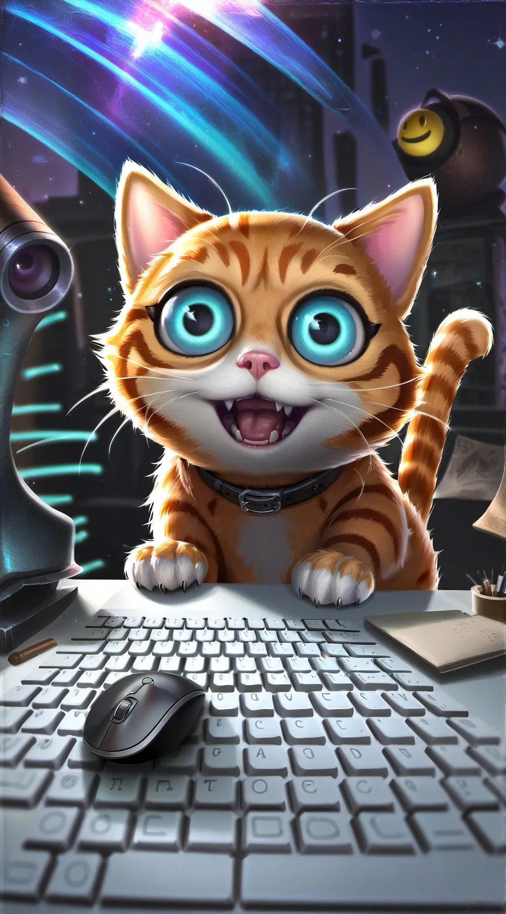 ai character: Meow-ster background