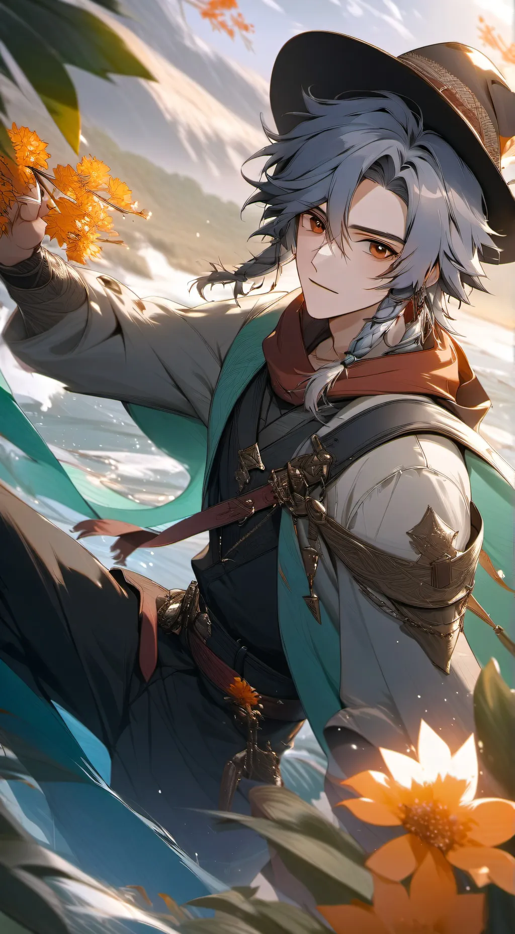 ai character: II (after ep. 18😭) background