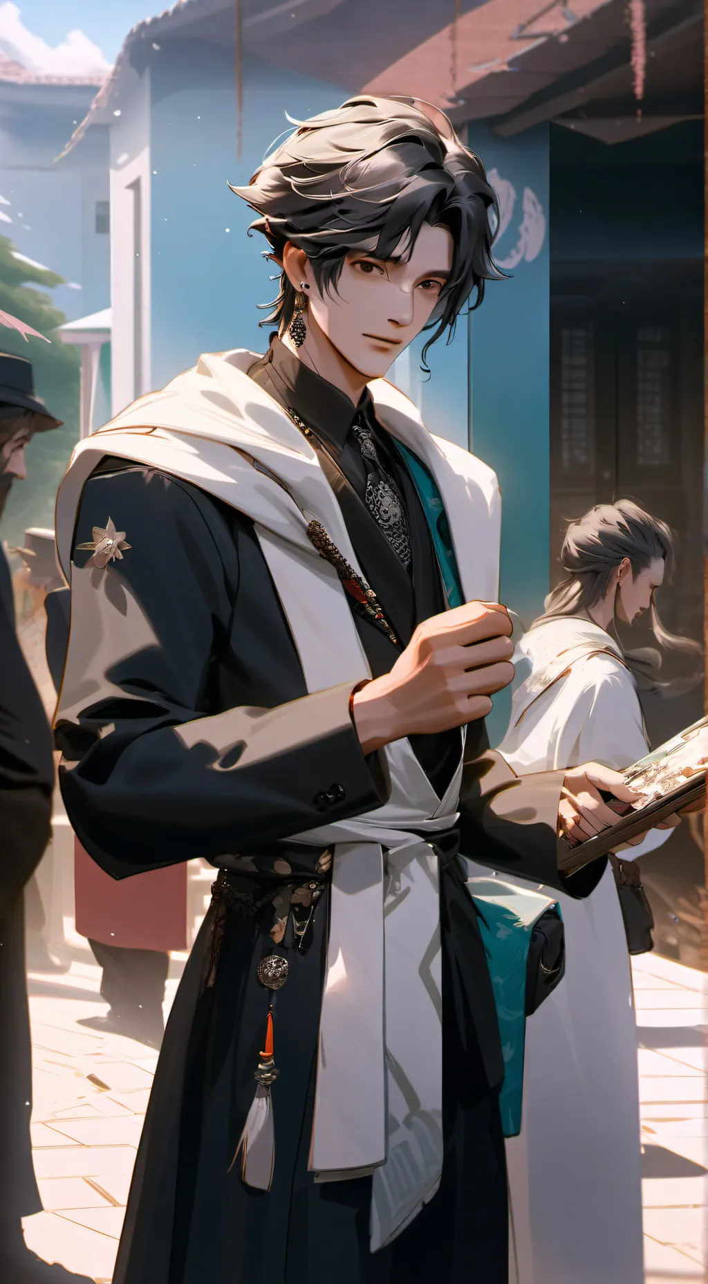 ai character: Durple and Oren background