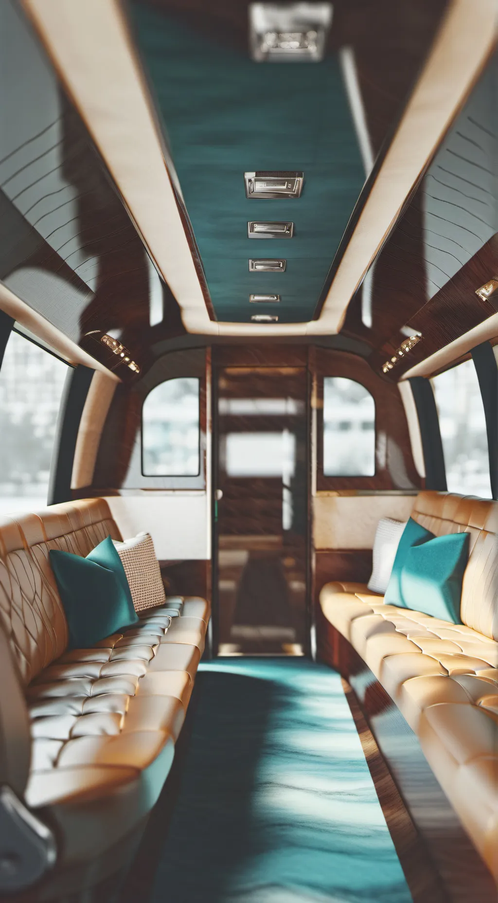 ai character: limousine view background