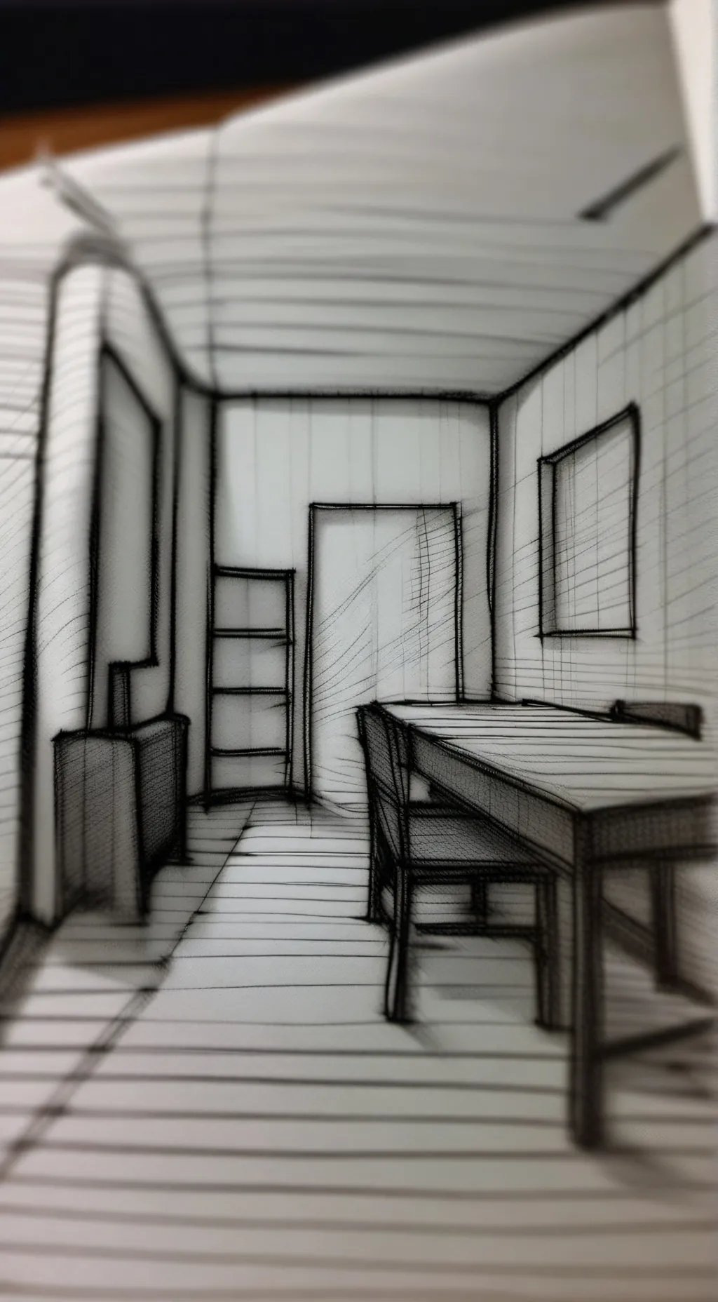 ai character: tv wm x brown background