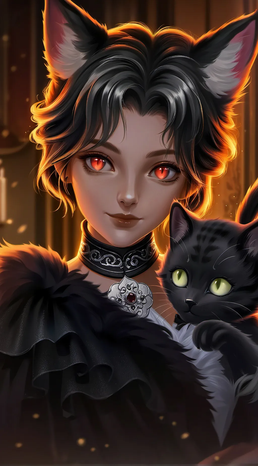 ai character: Glimmer the Shadow background