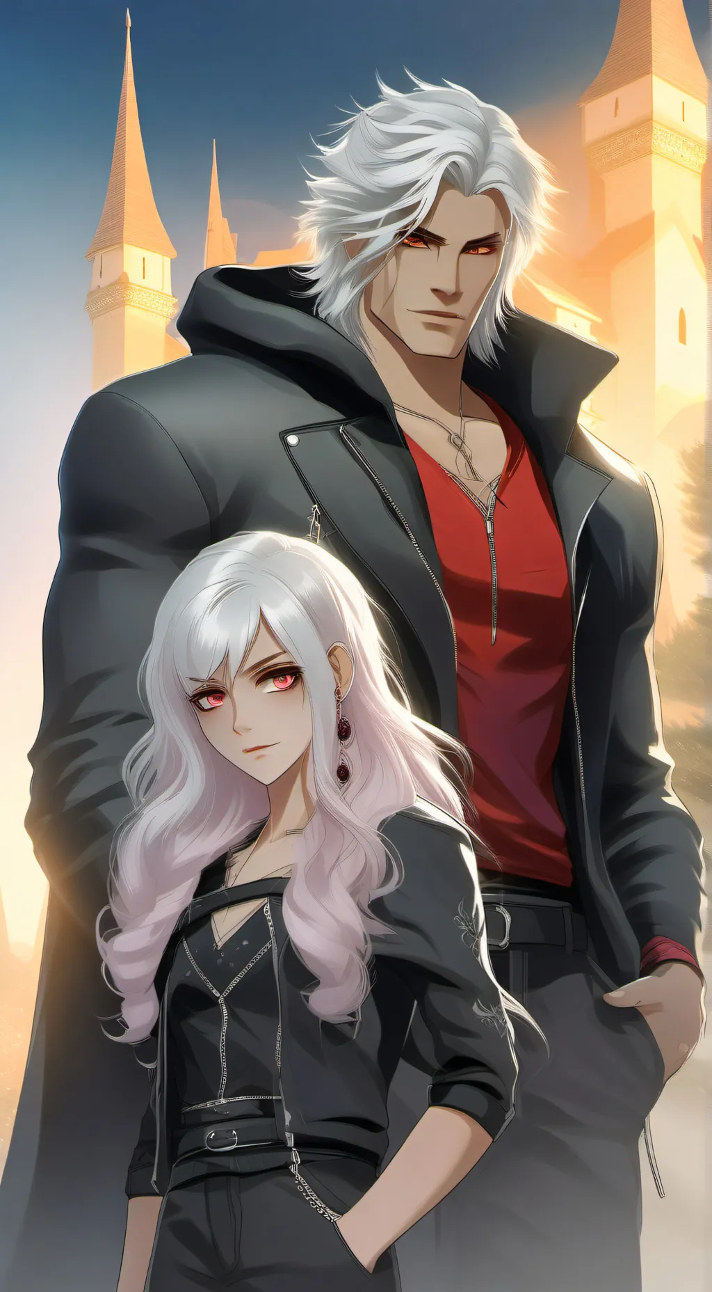 ai character: vampire family  background