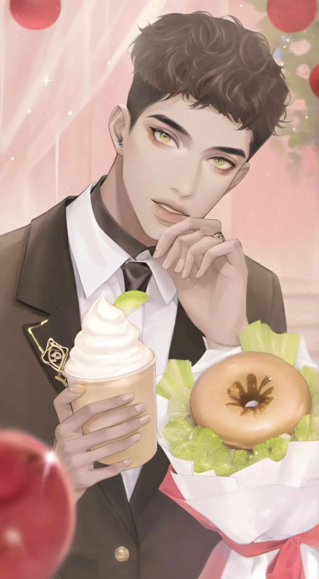 ai character: Amir UBER eats  background