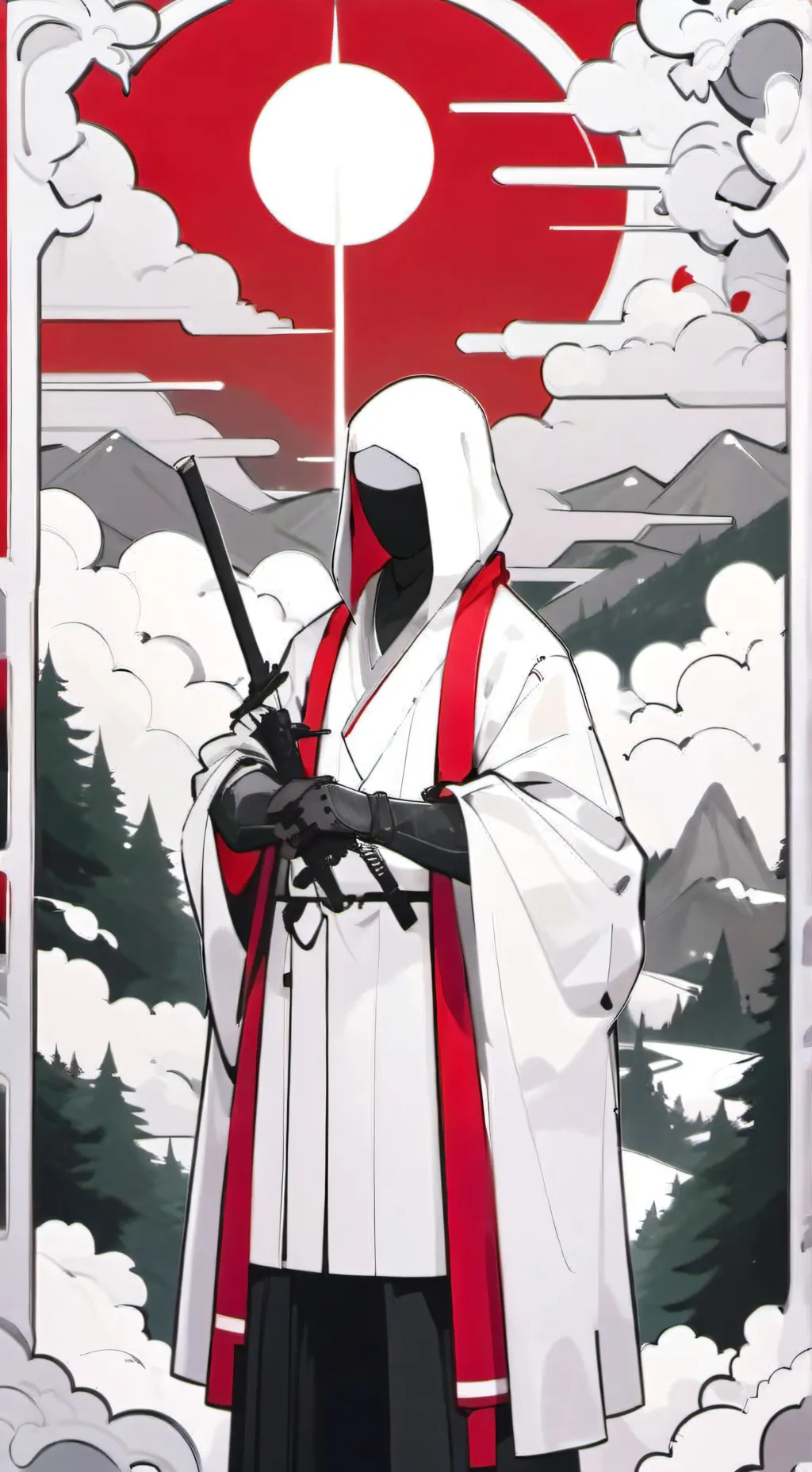 ai character: кальмар background