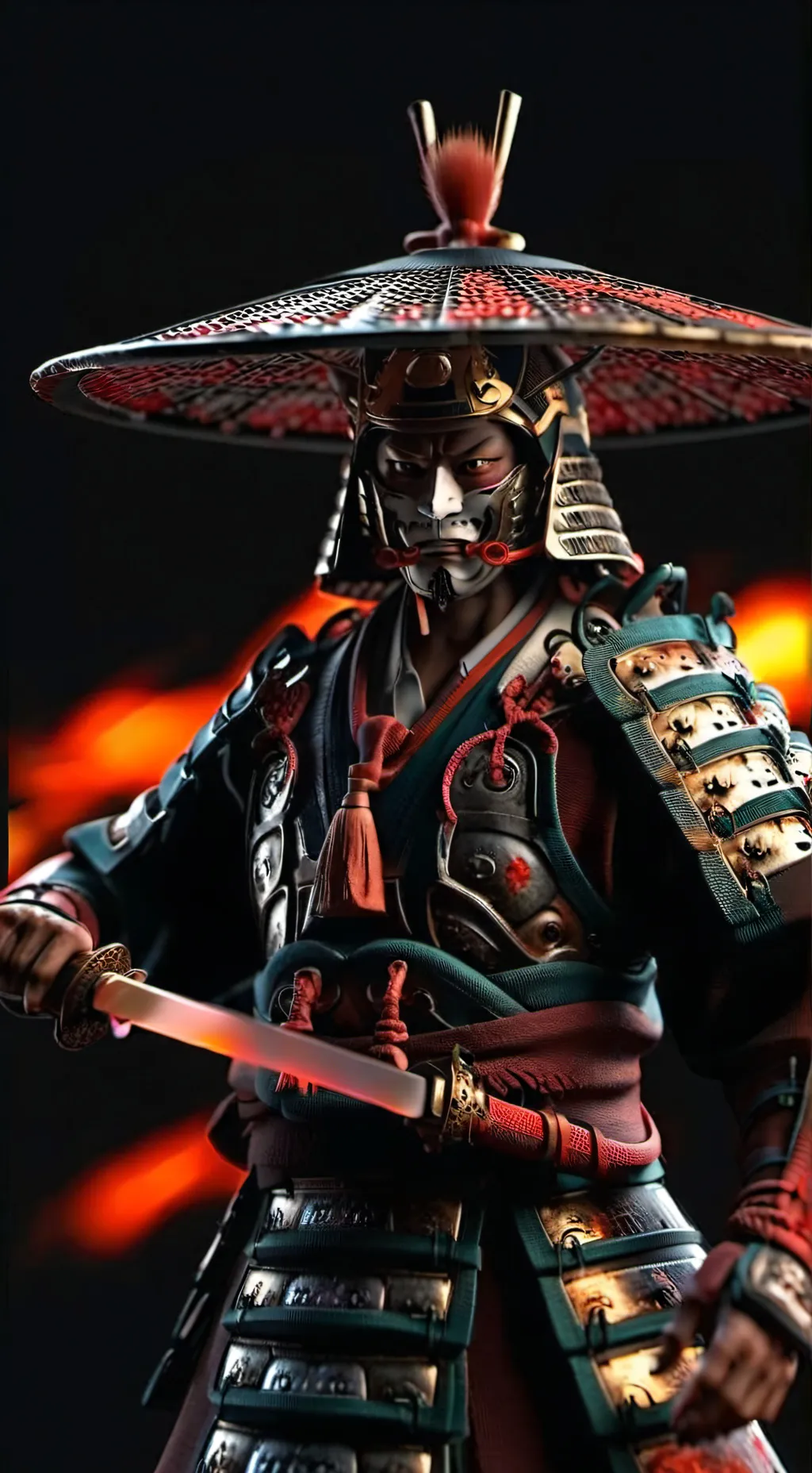 ai character: Shogun/samurai  background