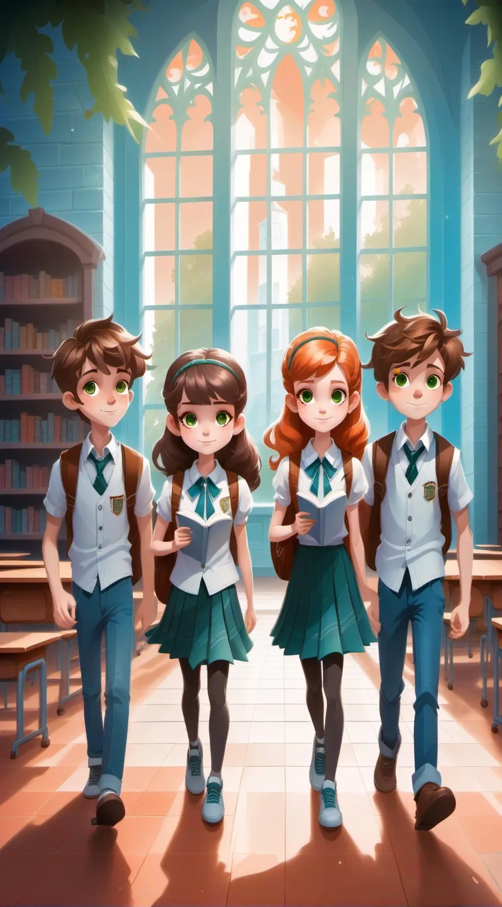 ai character: Grade6friendgroup background