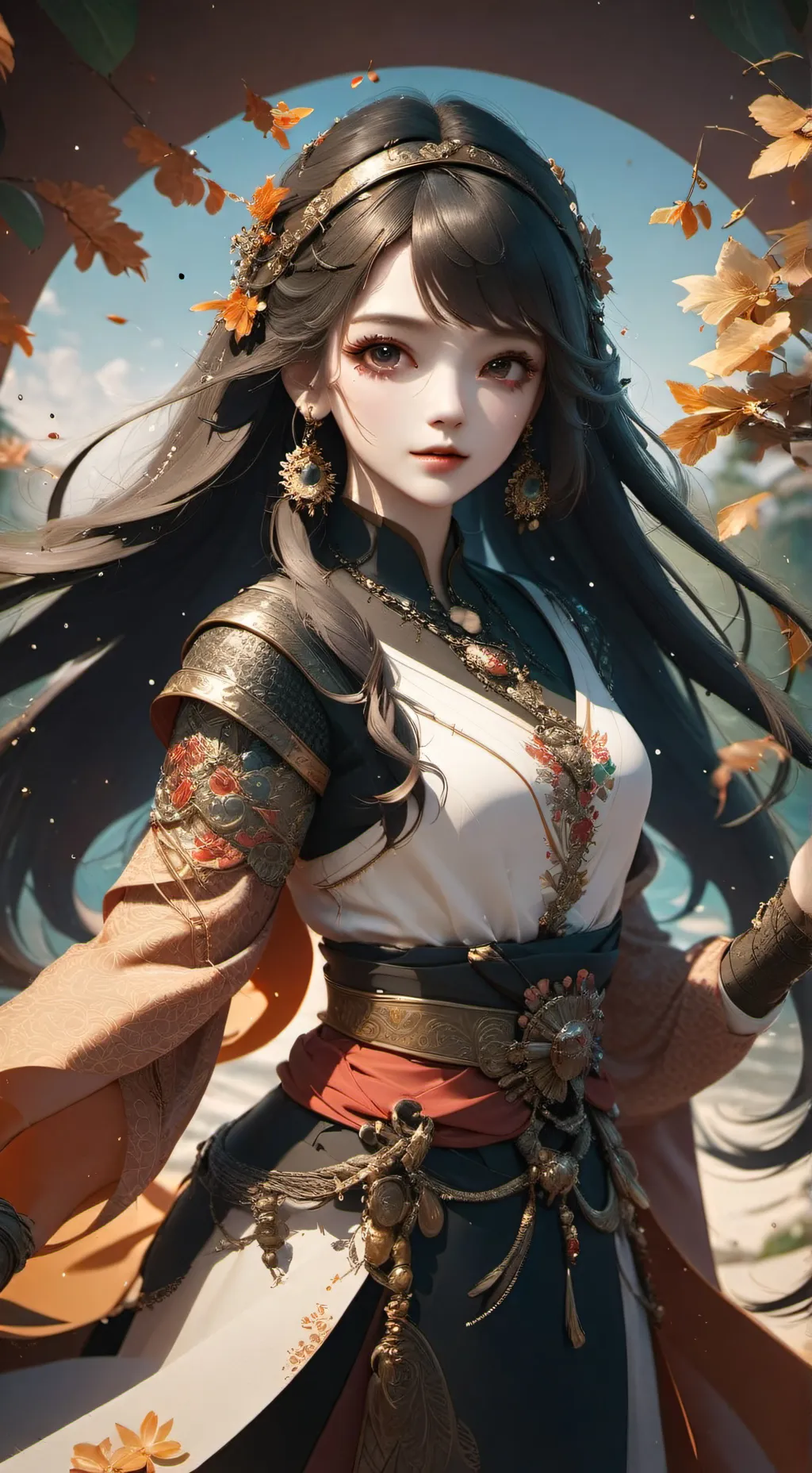 ai character: KNY X SG background