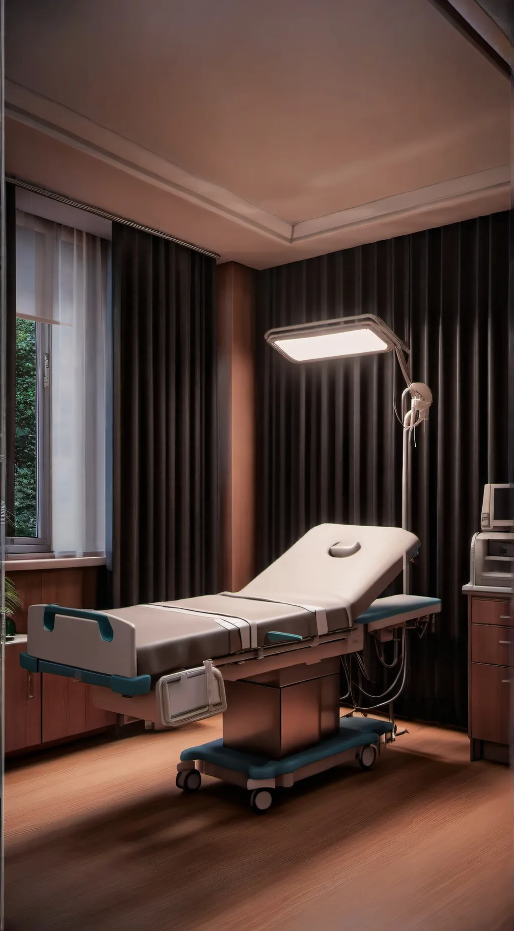 ai character: Hospital comingout background