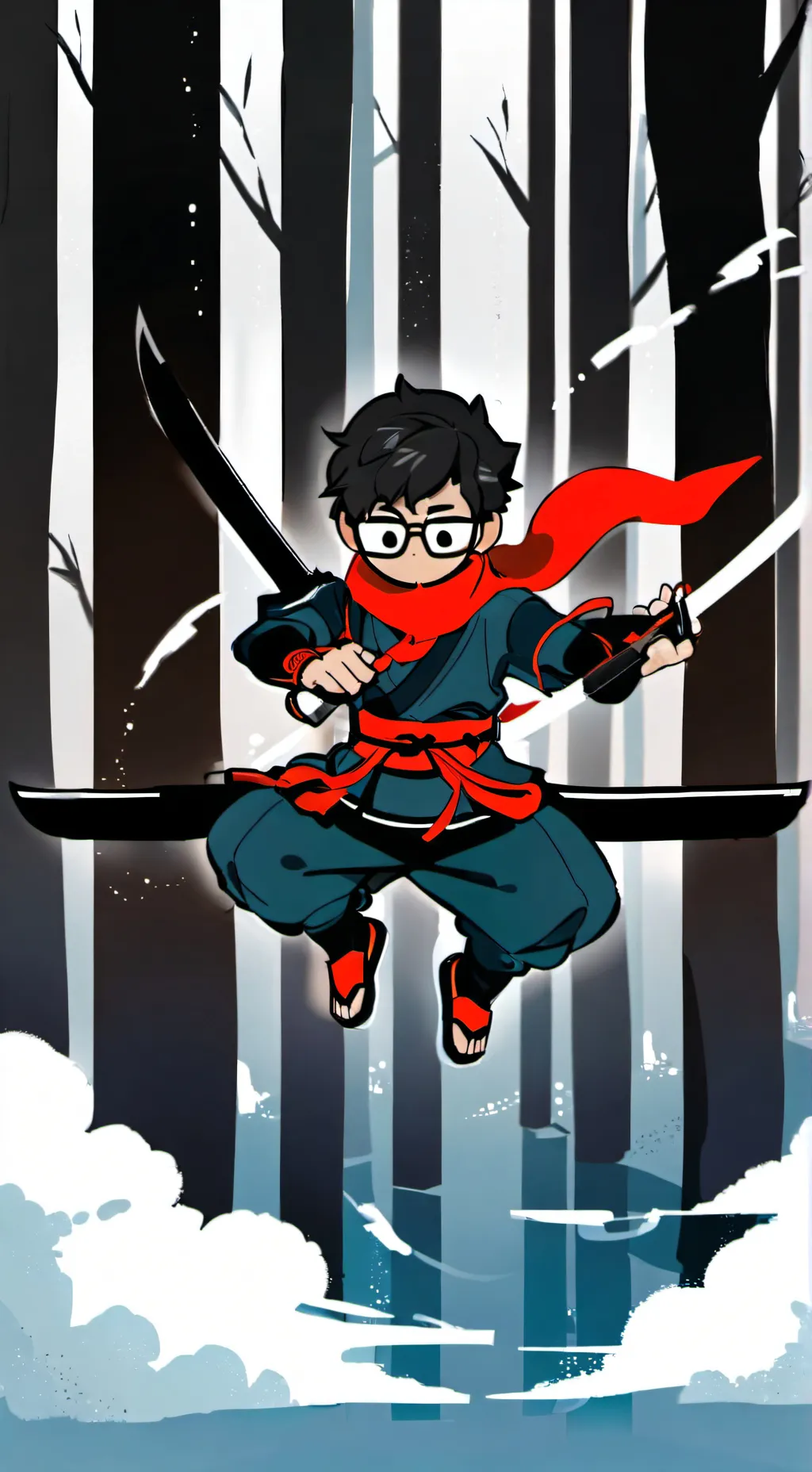 ai character: Ninja team background