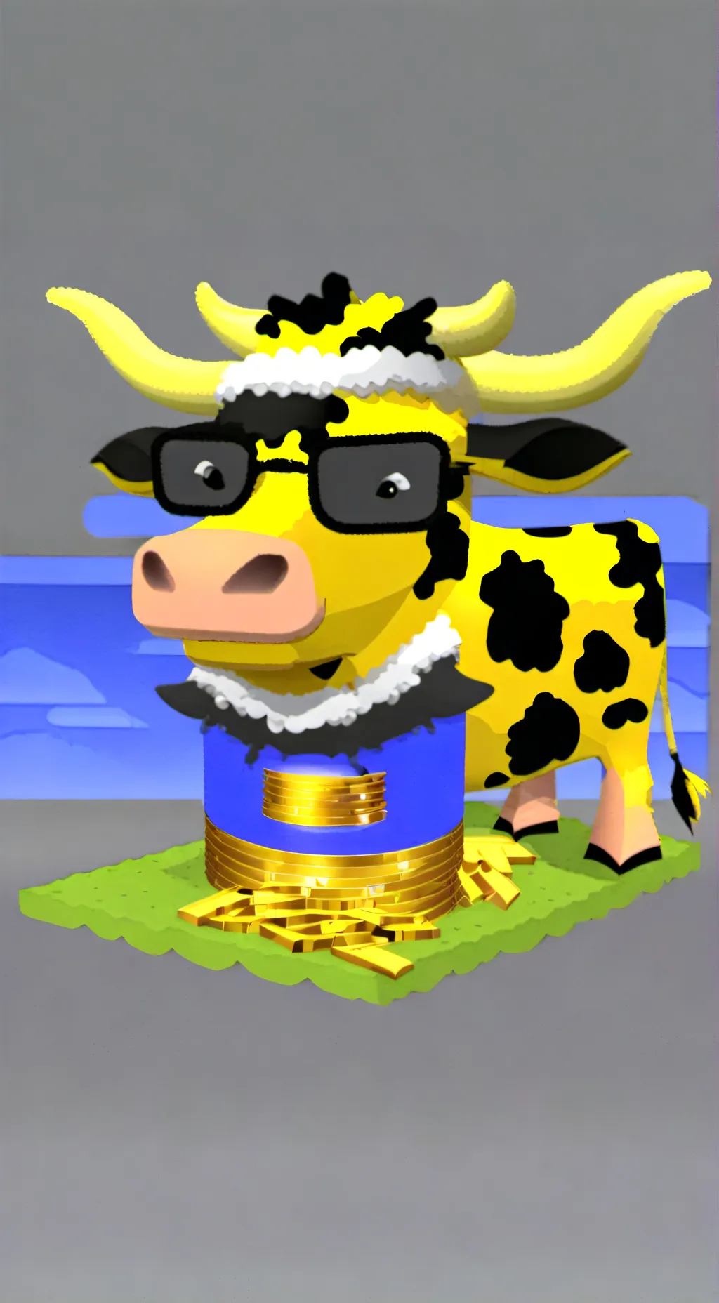 ai character: cash cow background