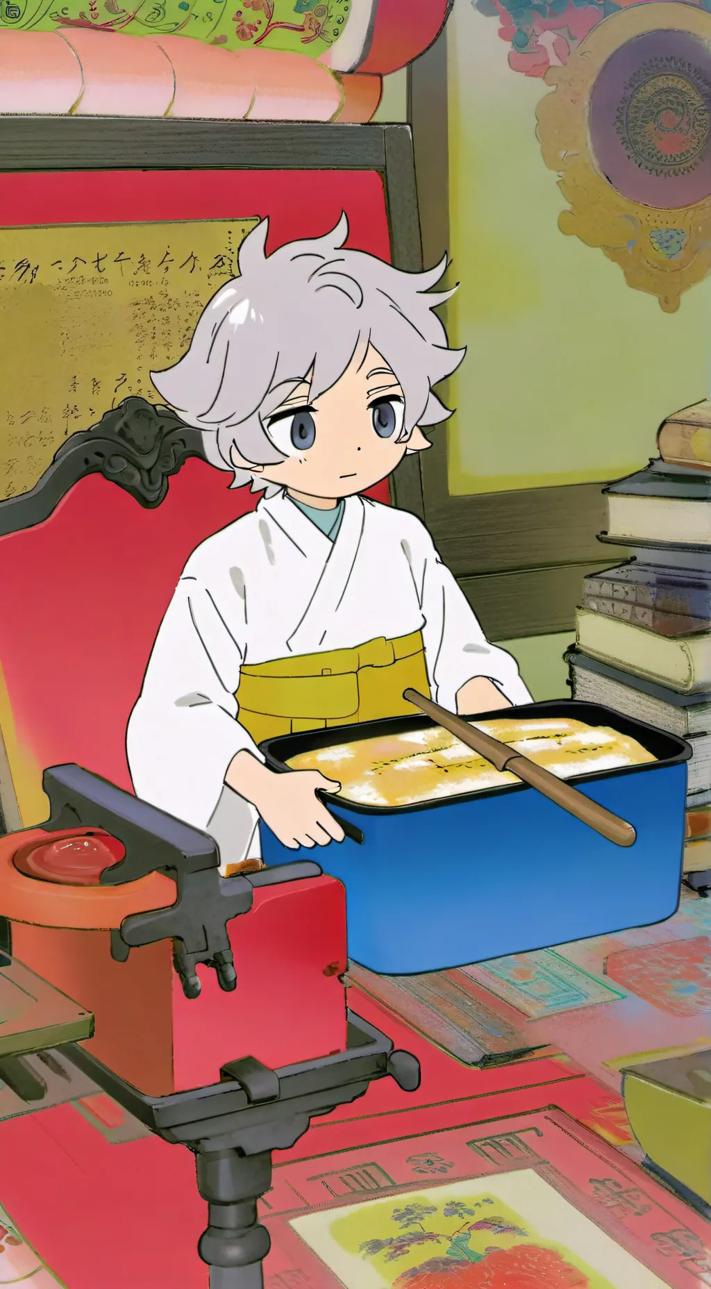 ai character: samurai background