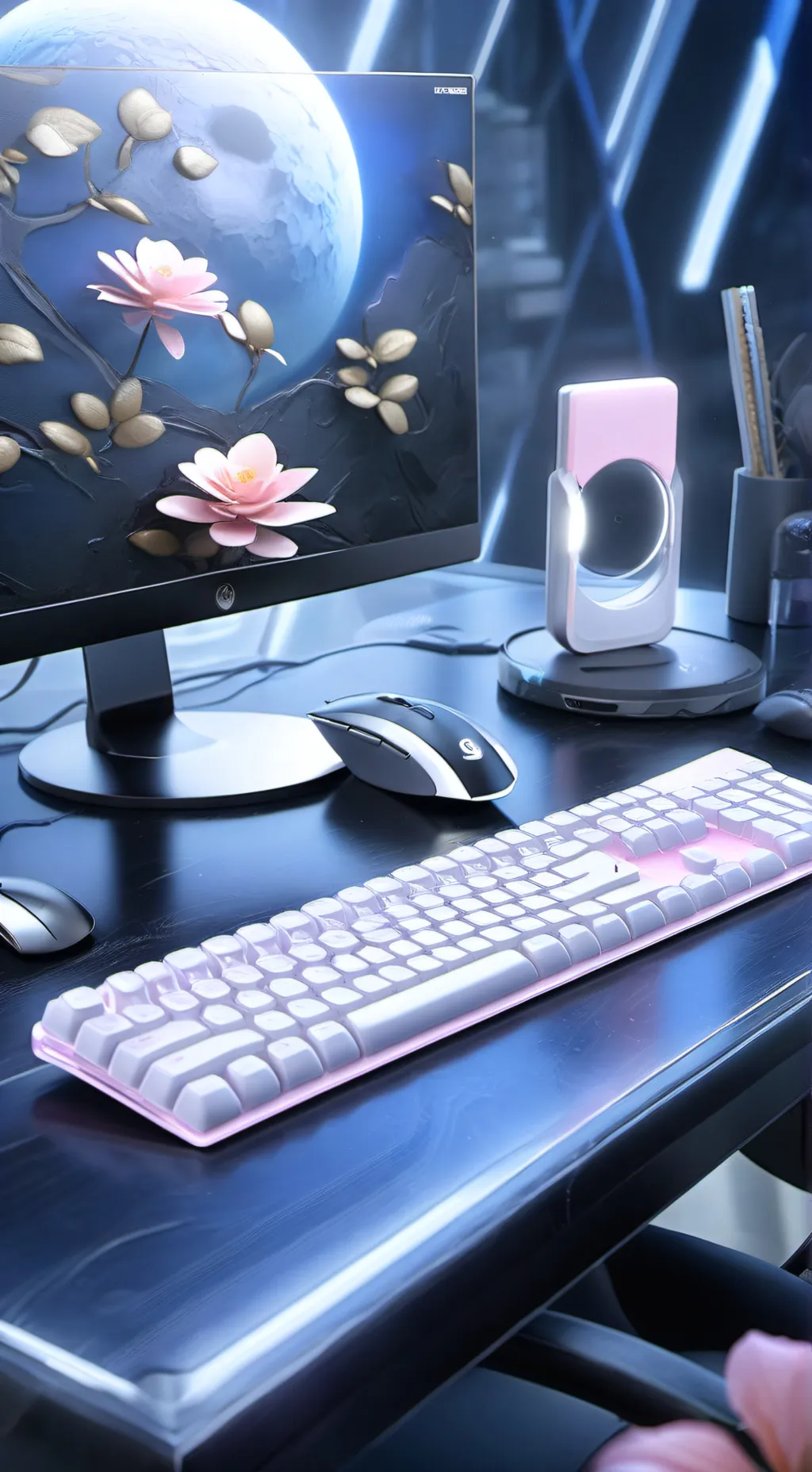 ai character: squid game  background