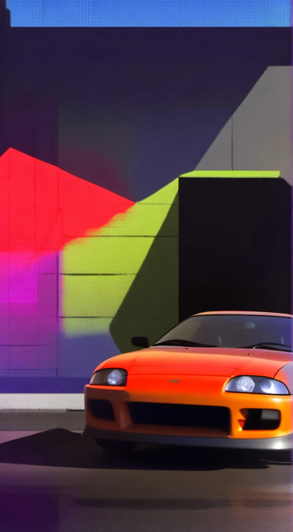 ai character: toyota supra mk4 background