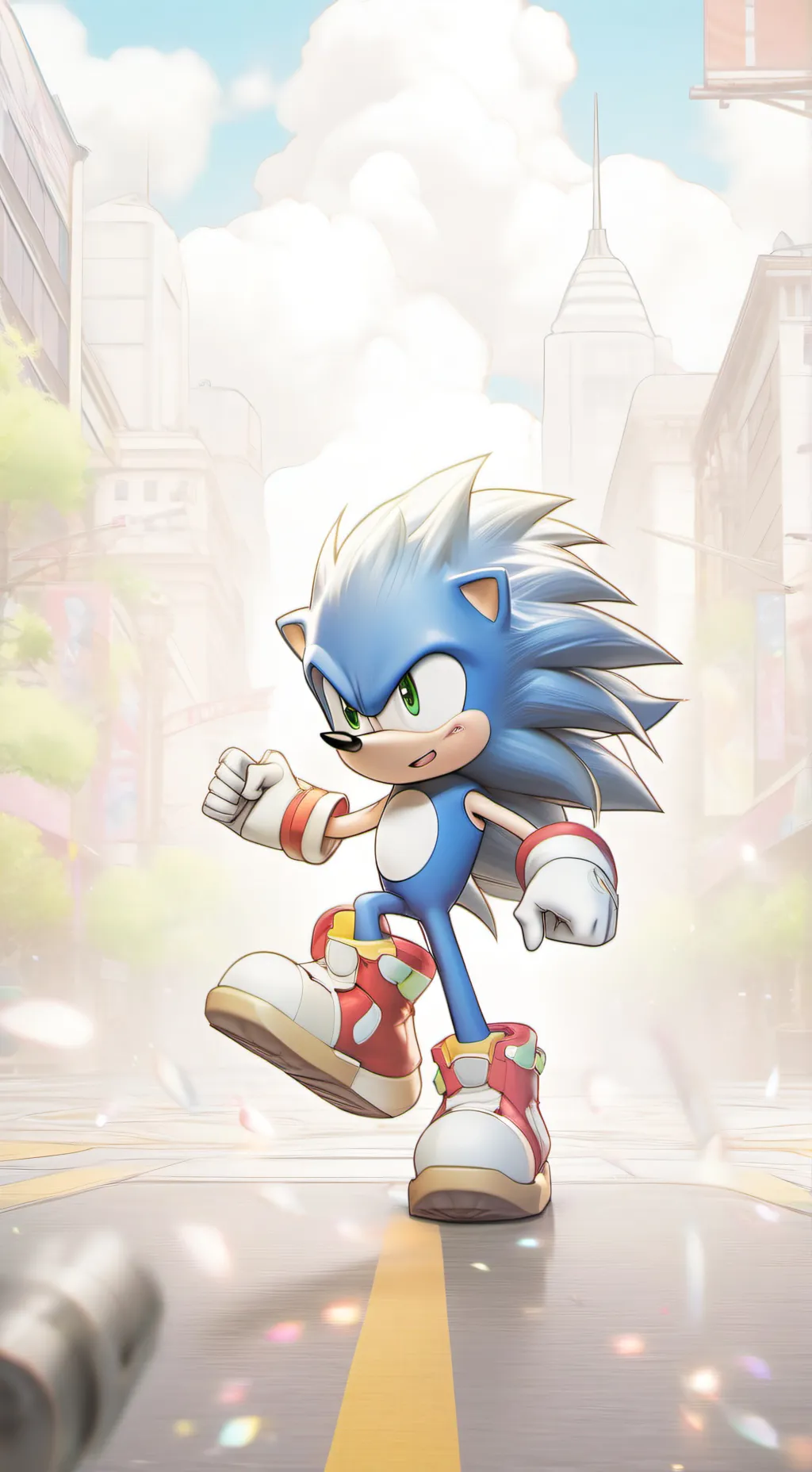 ai character: Sonic  background