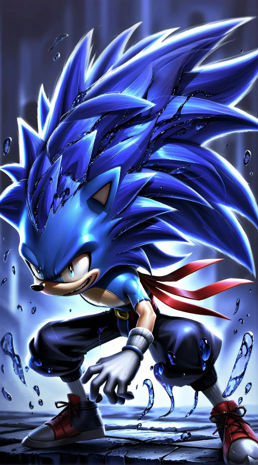 ai character: Sonic the hedgehog background