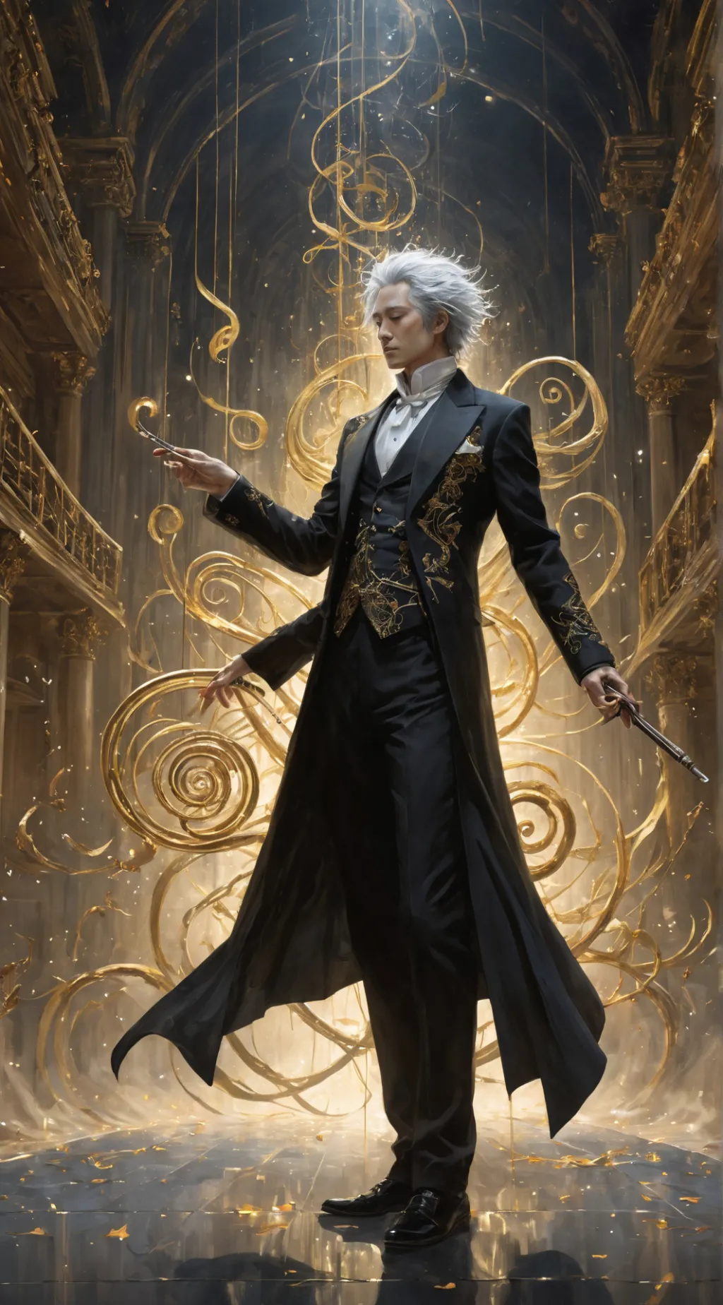 ai character: Maestro background