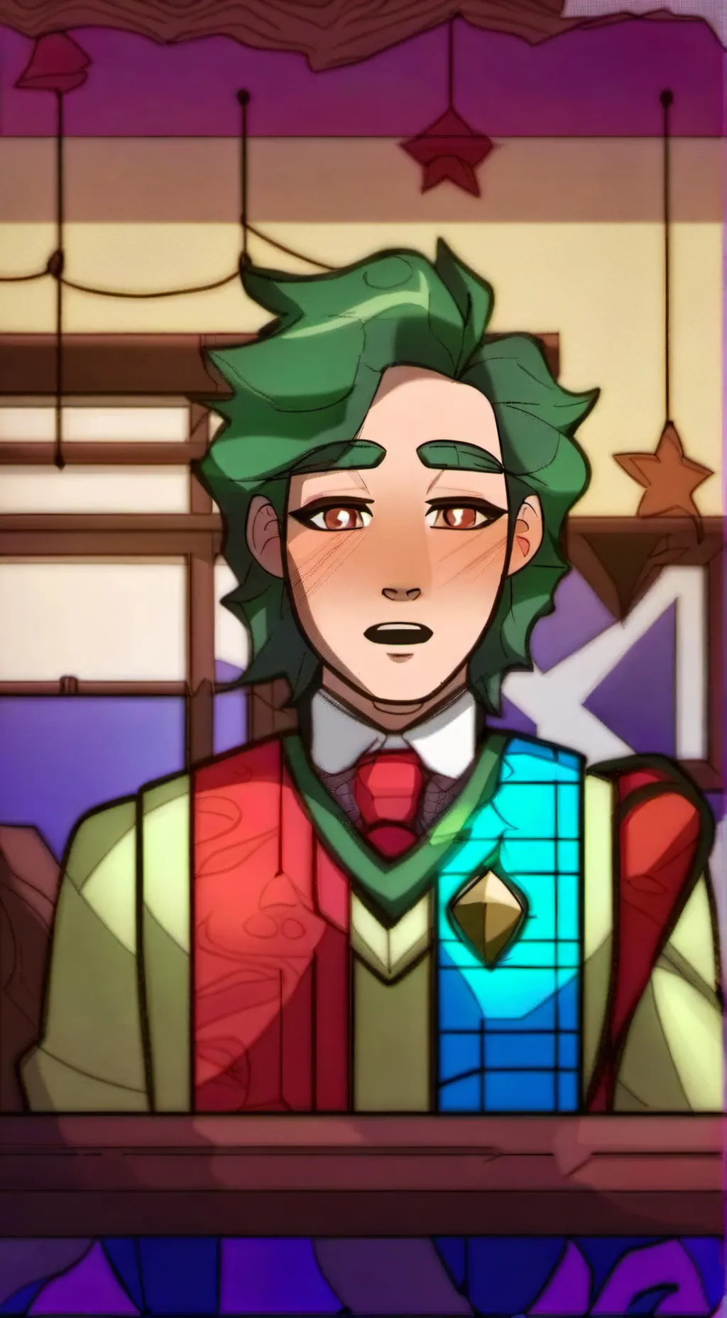 ai character: sh x sm background