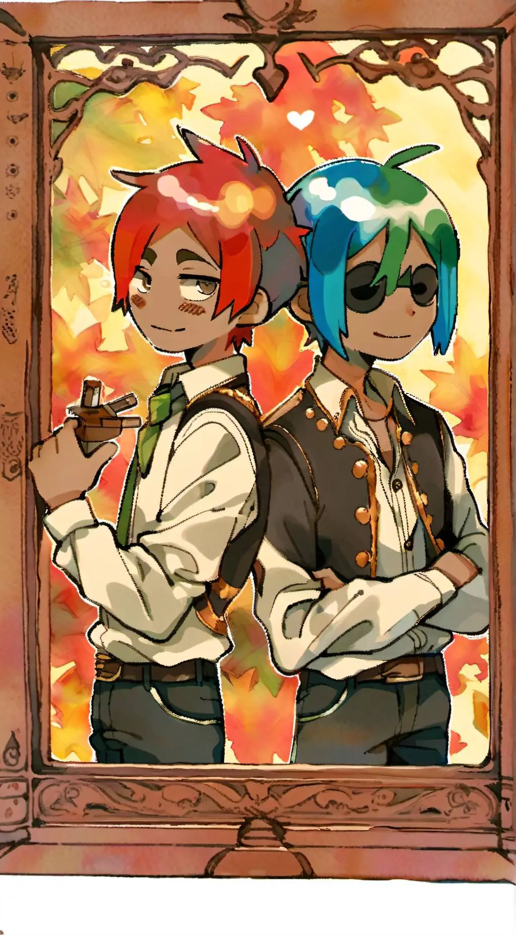 ai character: VxE (💀🙏) background