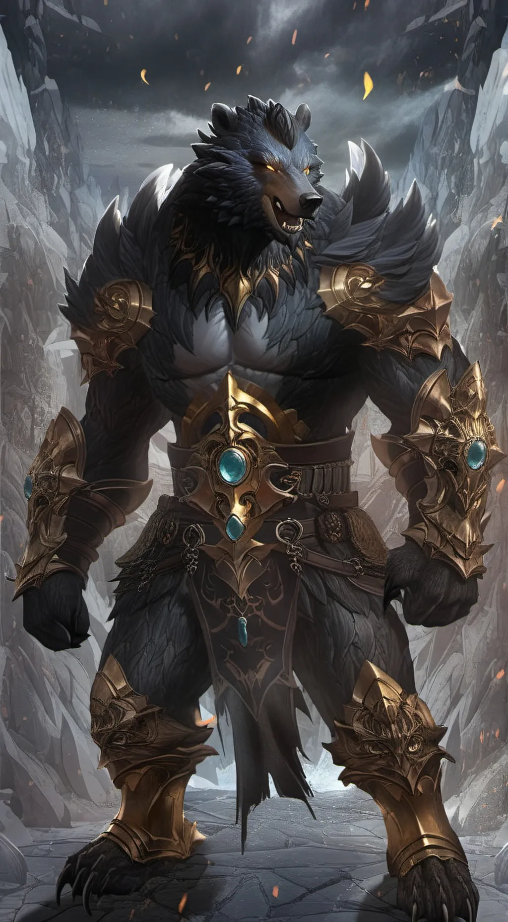 ai character: Kalibas the Bear background