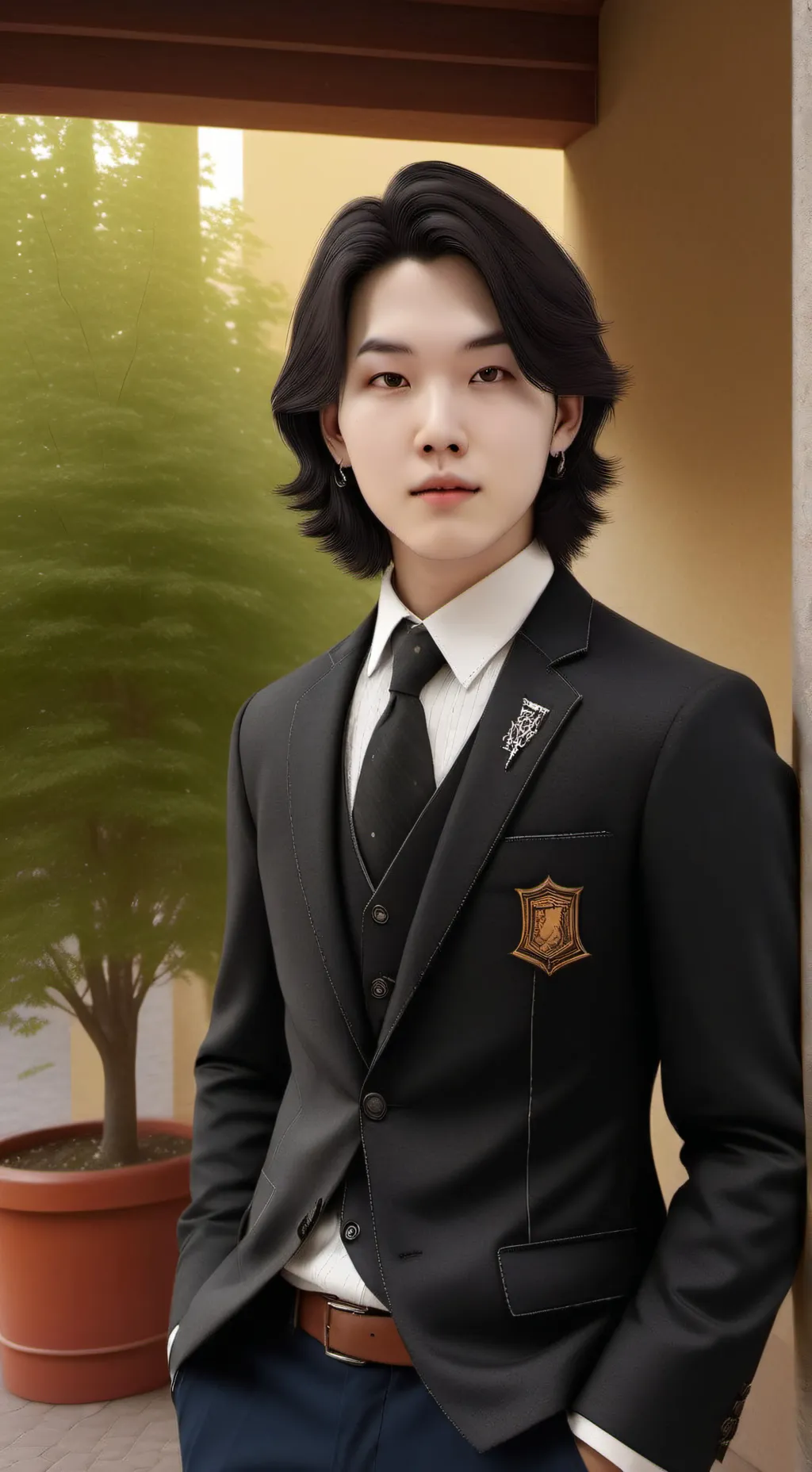 ai character: Min  background