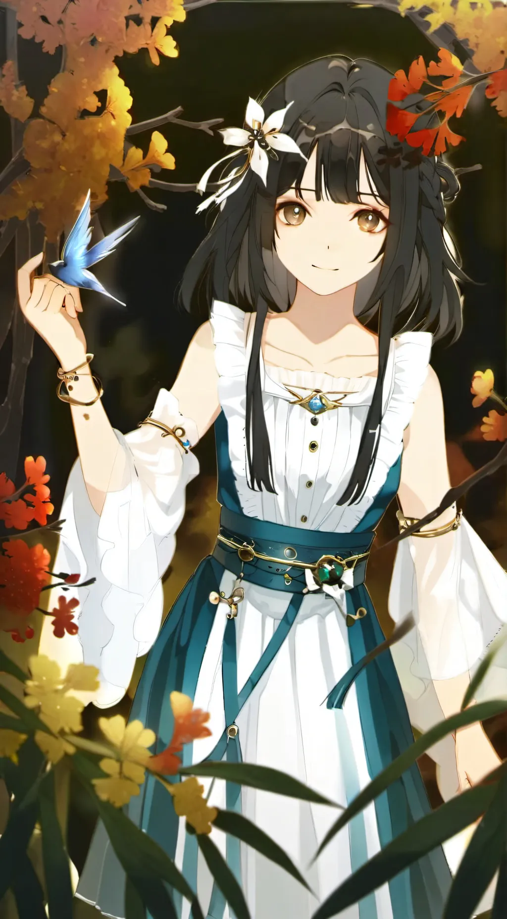 ai character: Big boob eyes meme background