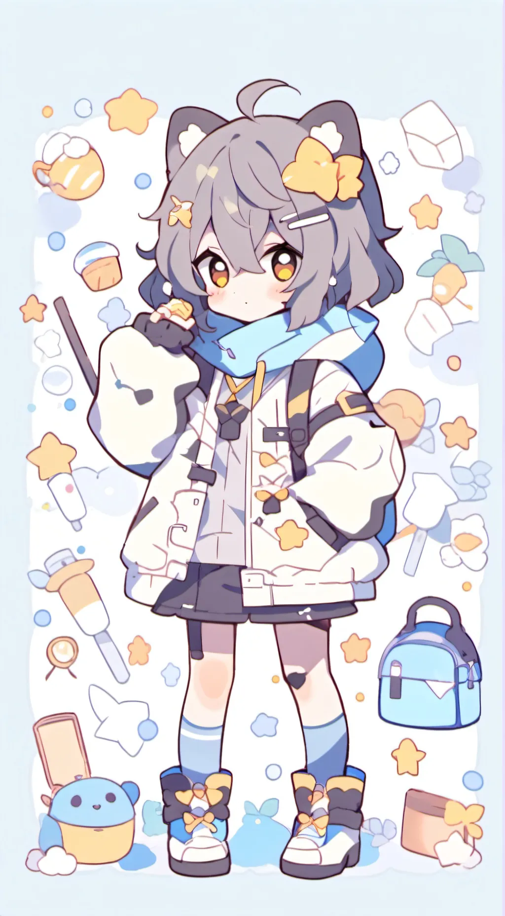 ai character: your nekumata 🐱🐱🐱? background