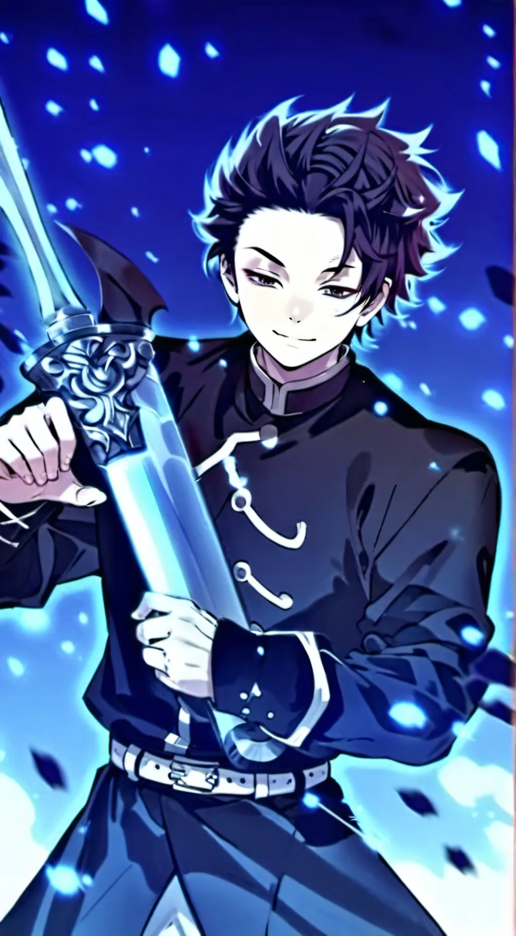 ai character: Akaza x rengoku background