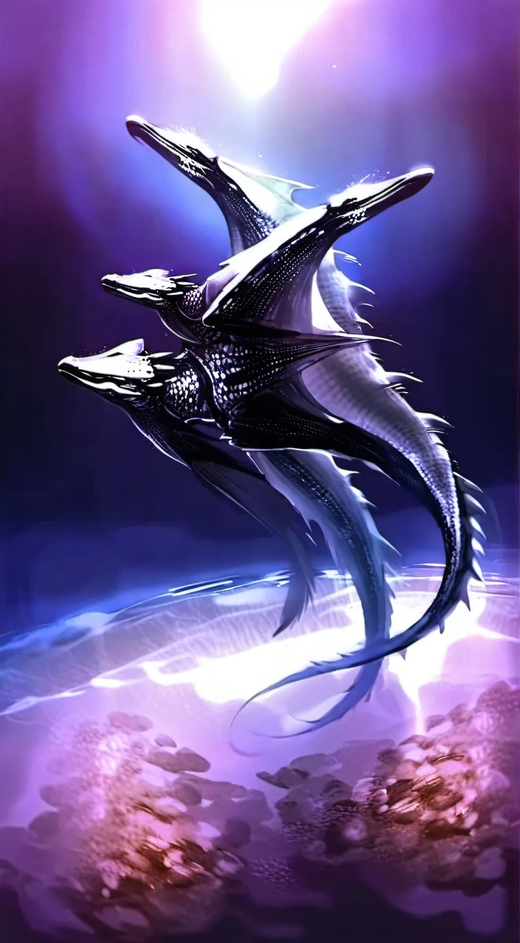 ai character: Herd of seadragons background