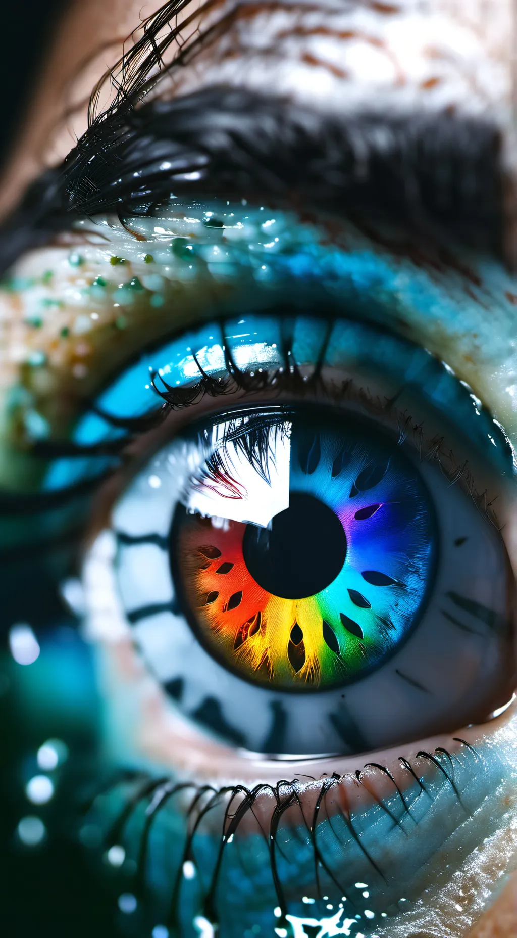 ai character: Eye color background