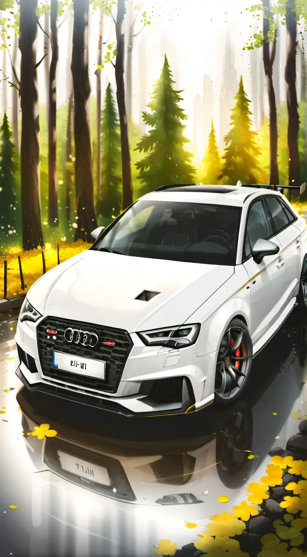 ai character: Audi RS3  background