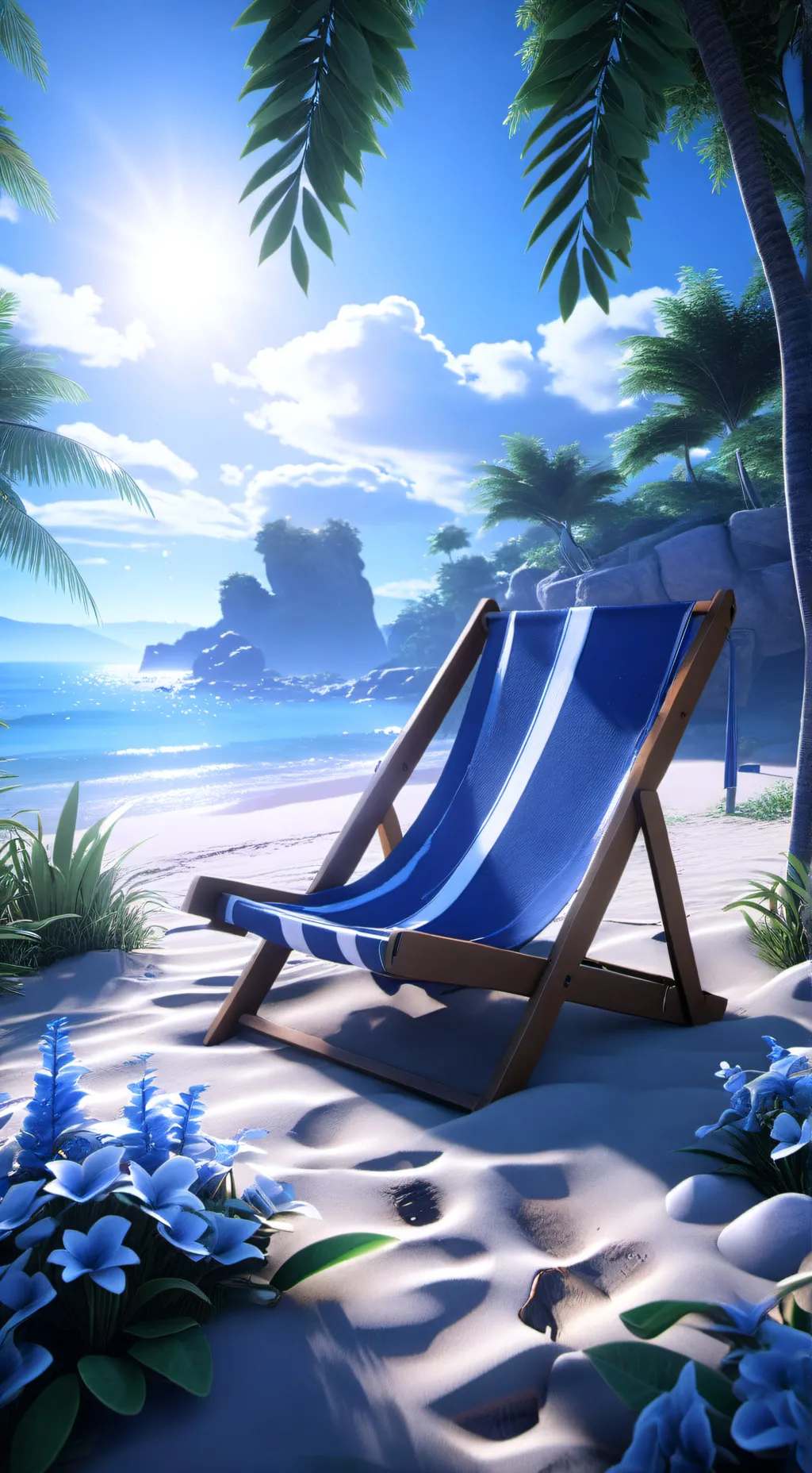 ai character: JJK Cursed Beach 🐚 background