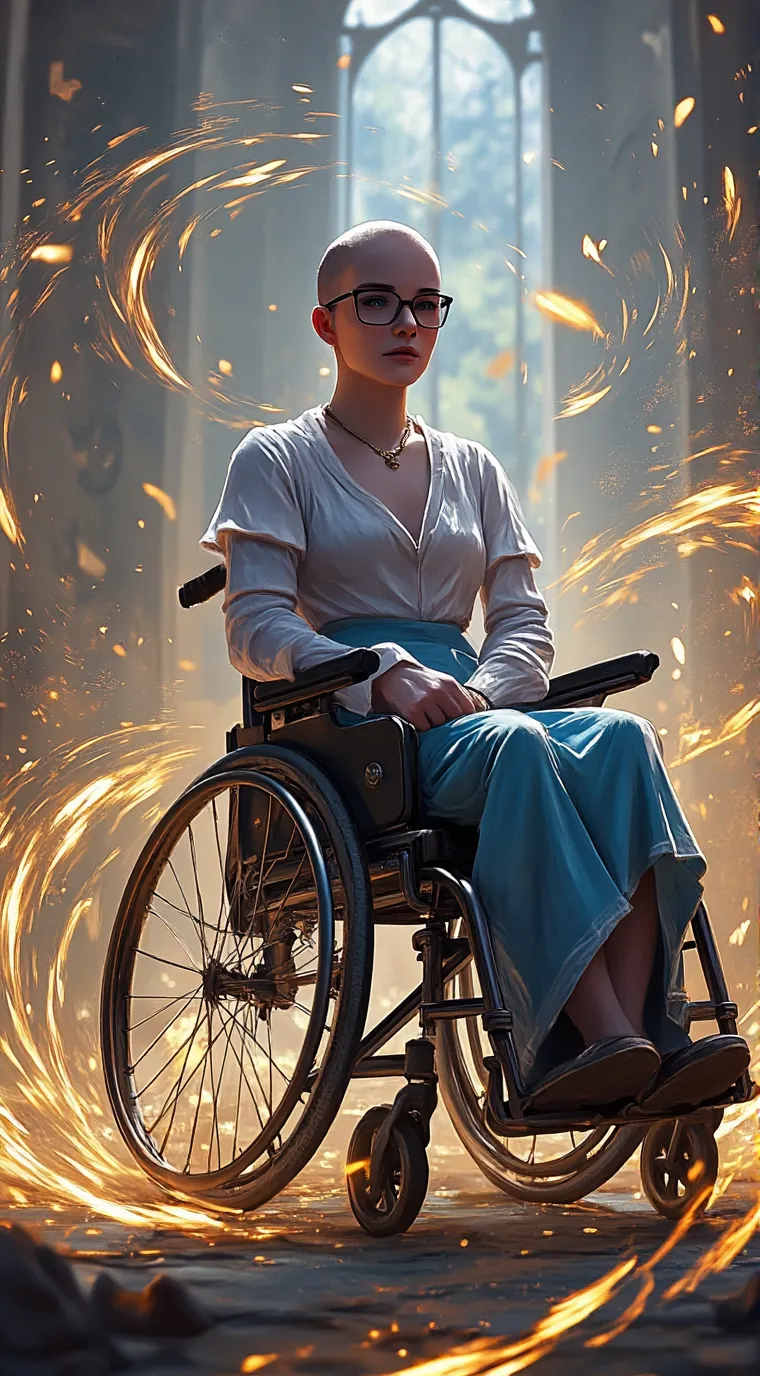 ai character: Crystal rose background