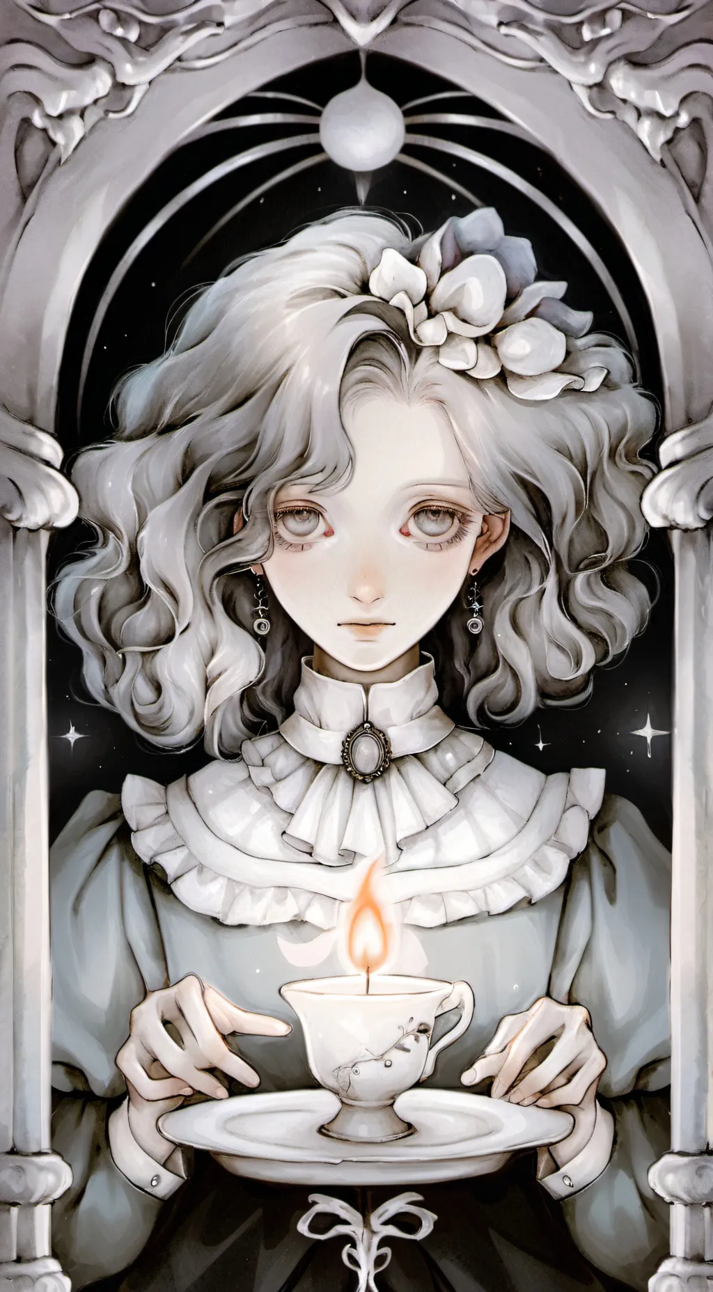 ai character: Fortune teller background