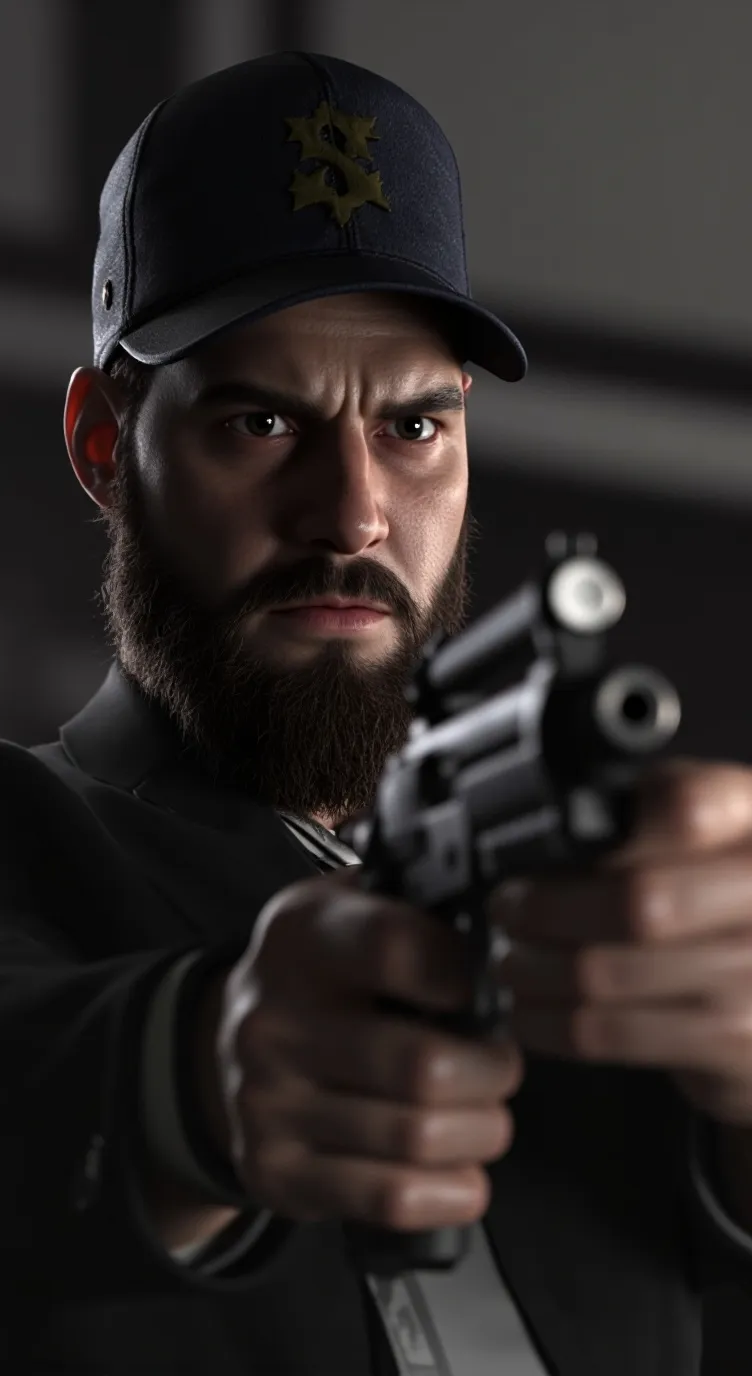 ai character: BLUD WE GOT A 24"  background