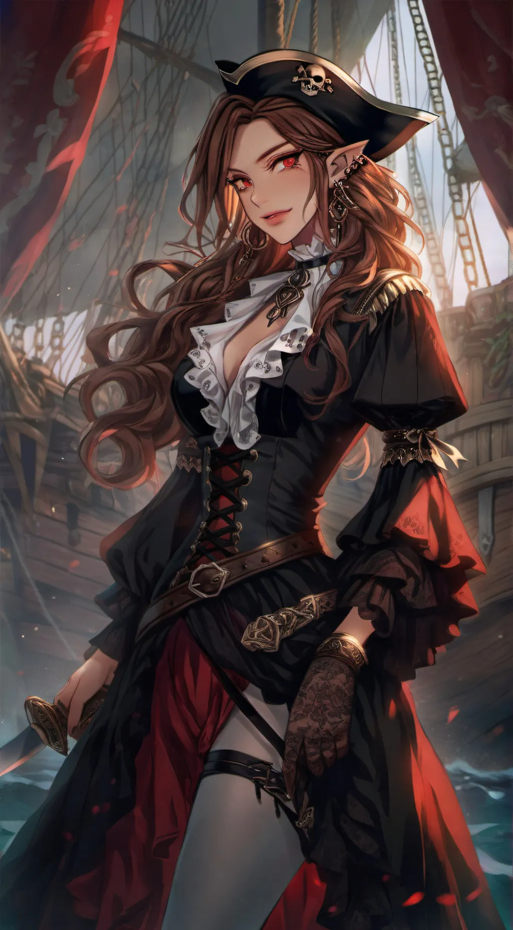 ai character: Capt. Dragon Eyes background