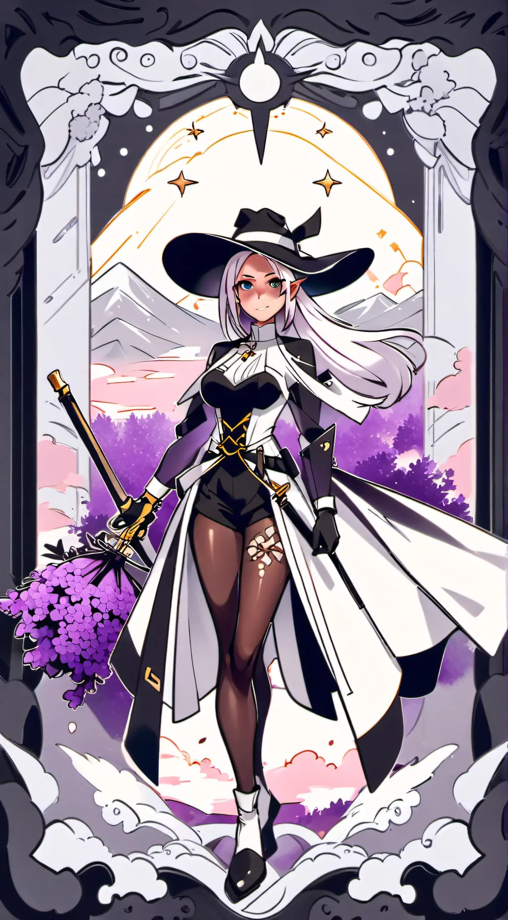 ai character: Silver background