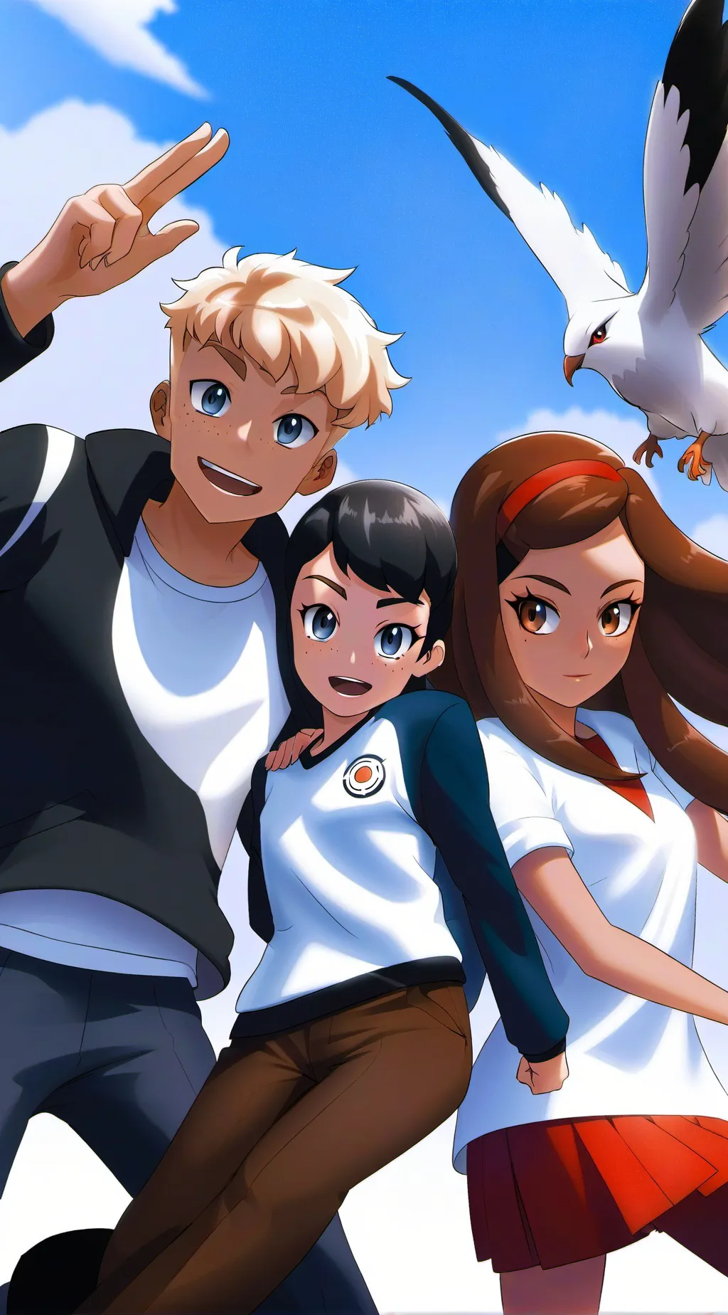 ai character: Le groupe  background