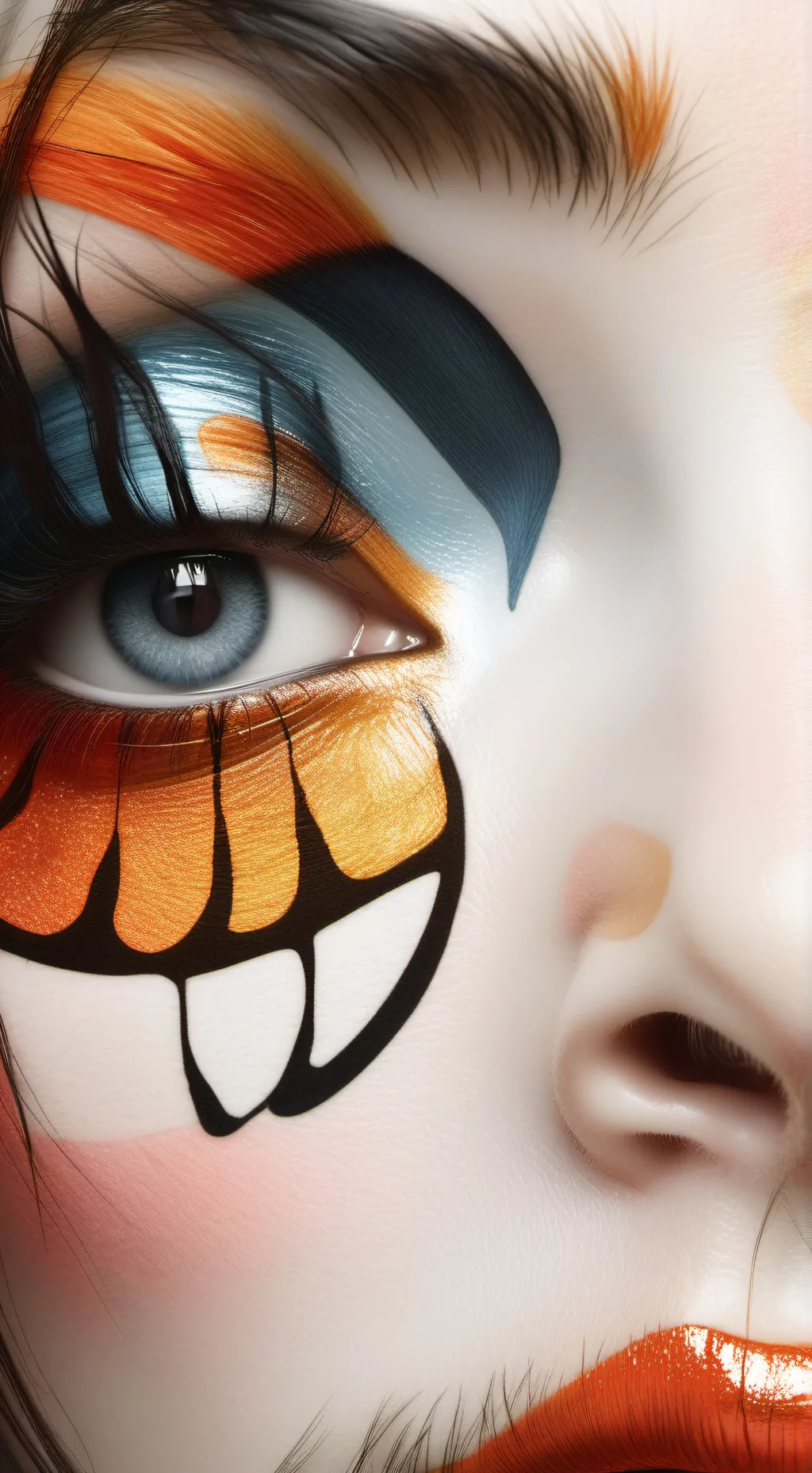 ai character: Shrimpo but female background