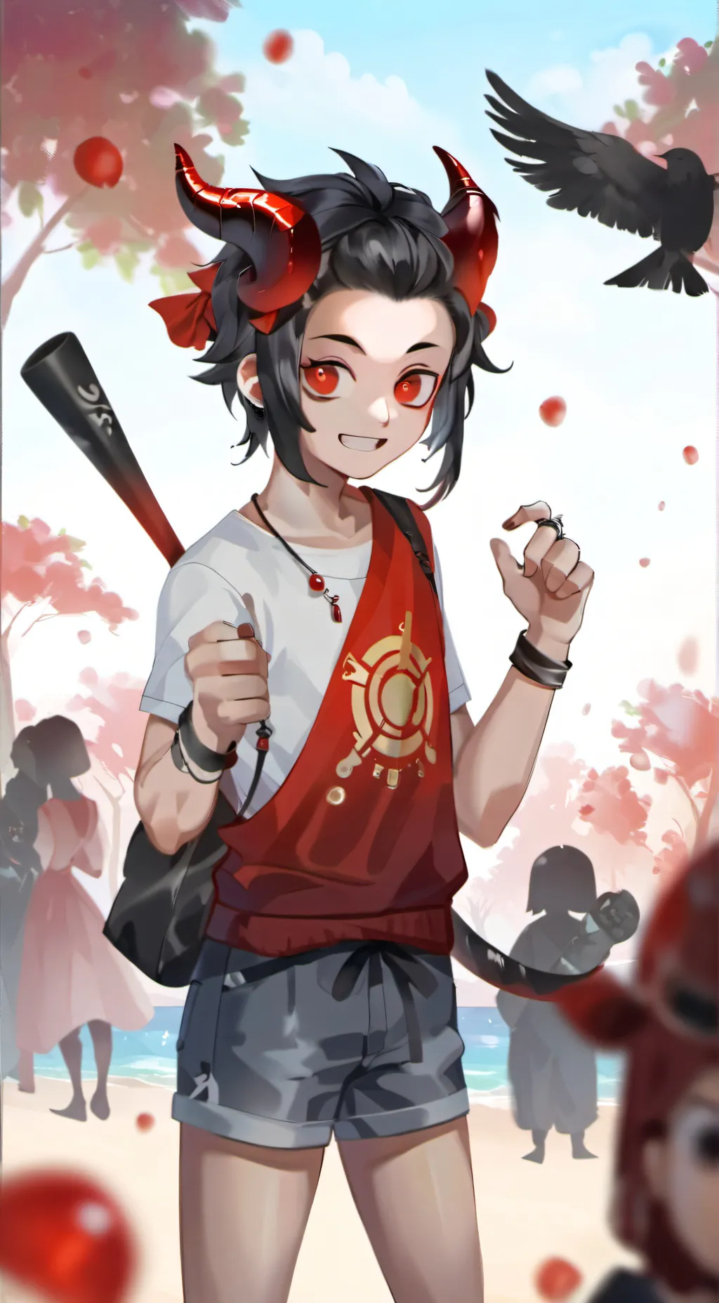 ai character: Rey demonio  background