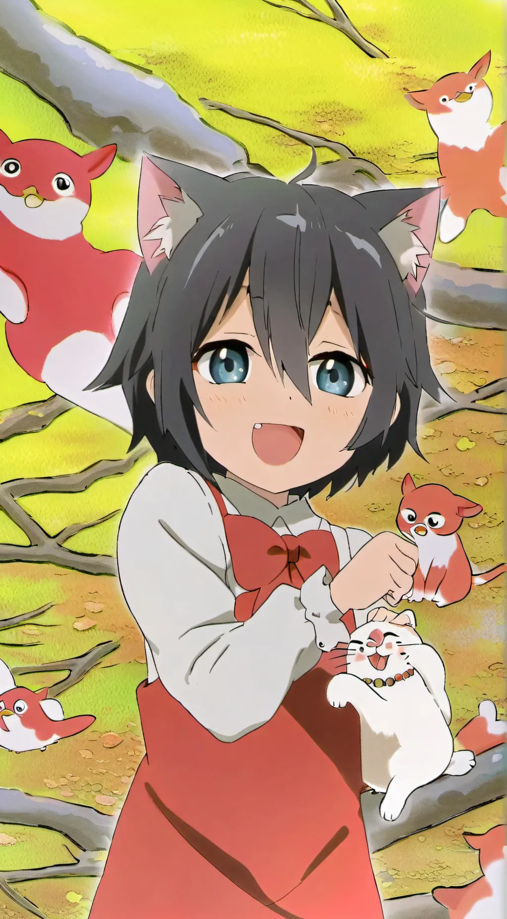 ai character: neko chan background